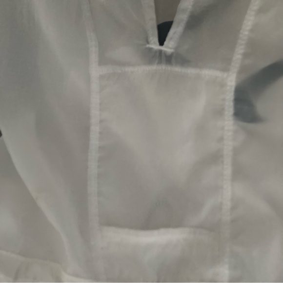 Nike White Athletic Shorts with Elastic Waistband and Curved Hem - Picture 7 of 11